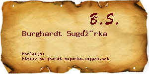 Burghardt Sugárka névjegykártya
